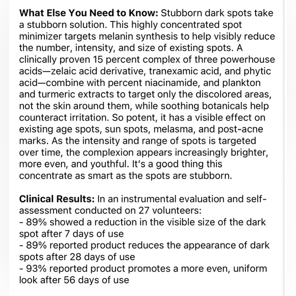 ✨Dr. Brandt Skincare Dark Spots No More® Triple Acid Spot Minimizing Concentrate - Picture 4 of 5